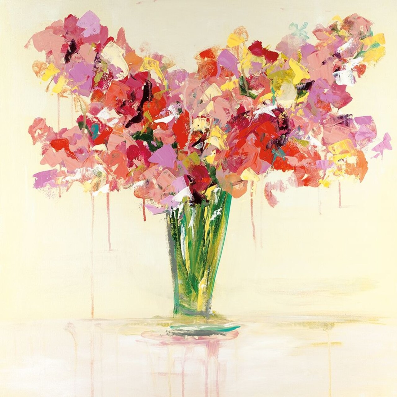 Vase Of Red And Pink Poster Print by Emma Bell - Item # VARPDXPOD60392